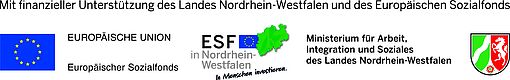 Logos europäischer Sozialfond und MAIS NRW