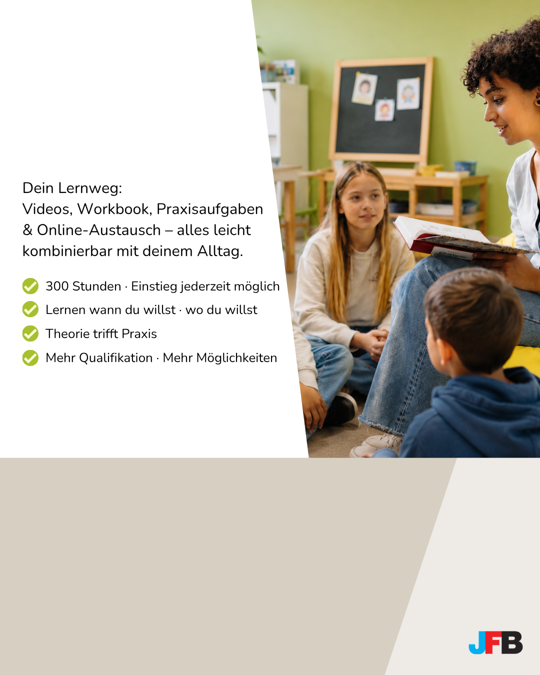 Opens page 'Werde Fachkraft im Offenen Ganztag!' Werde Fachkraft im Offenen Ganztag!